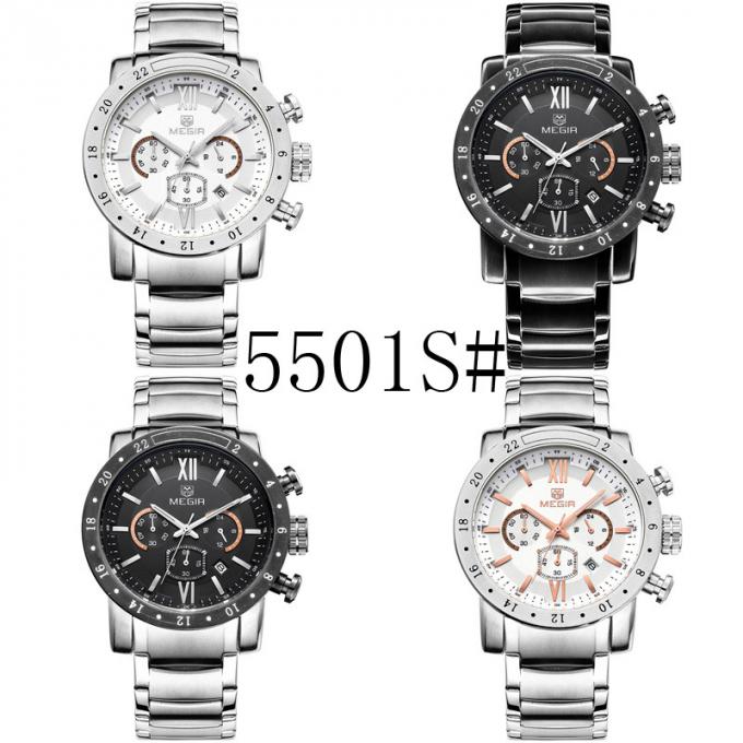 WJ-5004新しいメンズ ブランドNAVIFORCEはステンレス鋼の腕時計の自動日付週デザイナー時間の人の腕時計を見ます