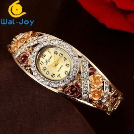 WJ-6534新しい到着の独特な設計工場直接古典的な花のブレスレットの腕時計